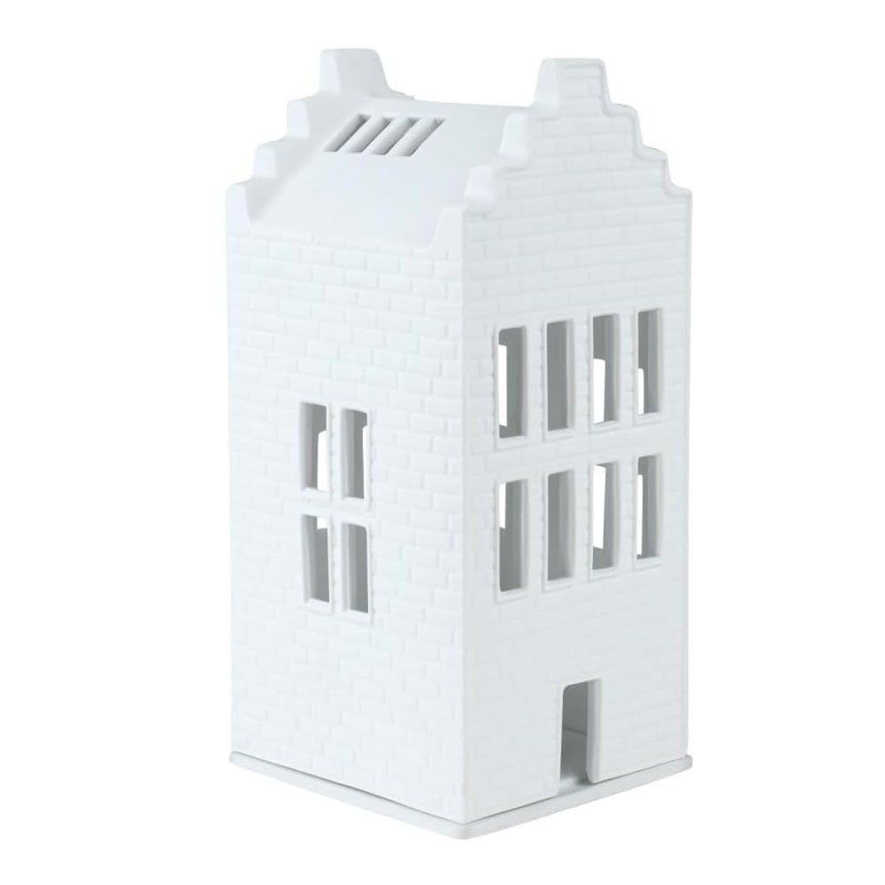 Village Light Brick House with Stepped Gable