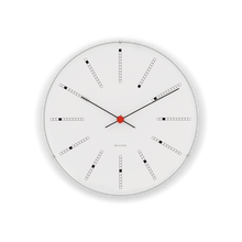 Arne Jacobsen Bankers Wall Clock Medium, White, Ø: 8.3"