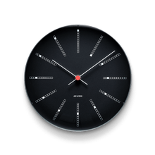 Arne Jacobsen Bankers Wall Clock, Black, Medium, Ø: 8.3"
