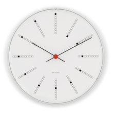 Arne Jacobsen Bankers Wall Clock, White, Extra Large, Ø: 18.9"