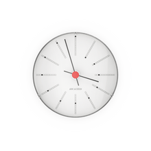 Arne Jacobsen Bankers Wall Clock, White, Extra Small, Ø: 4.7"