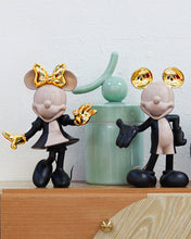 Minnie Mouse HOPPEN Taupe, Black & Gold 12in