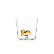 Ichendorf Tabby Cat - Tumbler Lying Amber Cat with White Tail