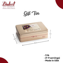 Classic Tin Treats Within Gift Basket