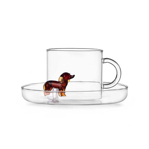 Ichendorf Dogs Tea Cup with Saucer Dachshund