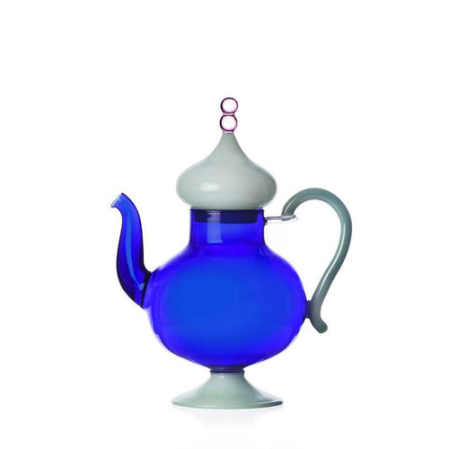 Ichendorf Sogni D'Oriente Blue Teapot with Green Matte