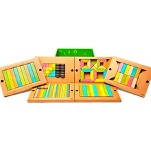 130-Piece Classroom Kit Magnetic Wooden Blocks