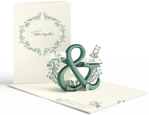 Pop Up Greeting Card Grooms Elegant Wedding Card