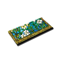 Folding Glasses Case - Vegan, Trifold, Tiffany Field of Lilies