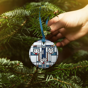 Frank Lloyd Wright Waterlilies Year-round Keepsake Ornament