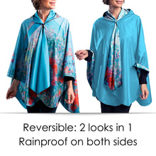 Hassam Celia's Garden Womens Rain Cape - Rainproof Breathable Rain Poncho