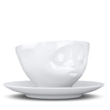 Coffee Cup with Saucer, Kissing Face