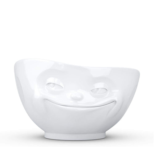 Porcelain Cereal Bowl Grinning Face