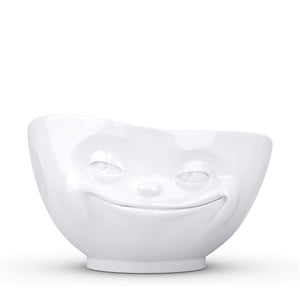 Porcelain Cereal Bowl Grinning Face