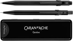 Caran d'Ache 849 Black Code Ballpoint Pen and Mechanical Pencil Set