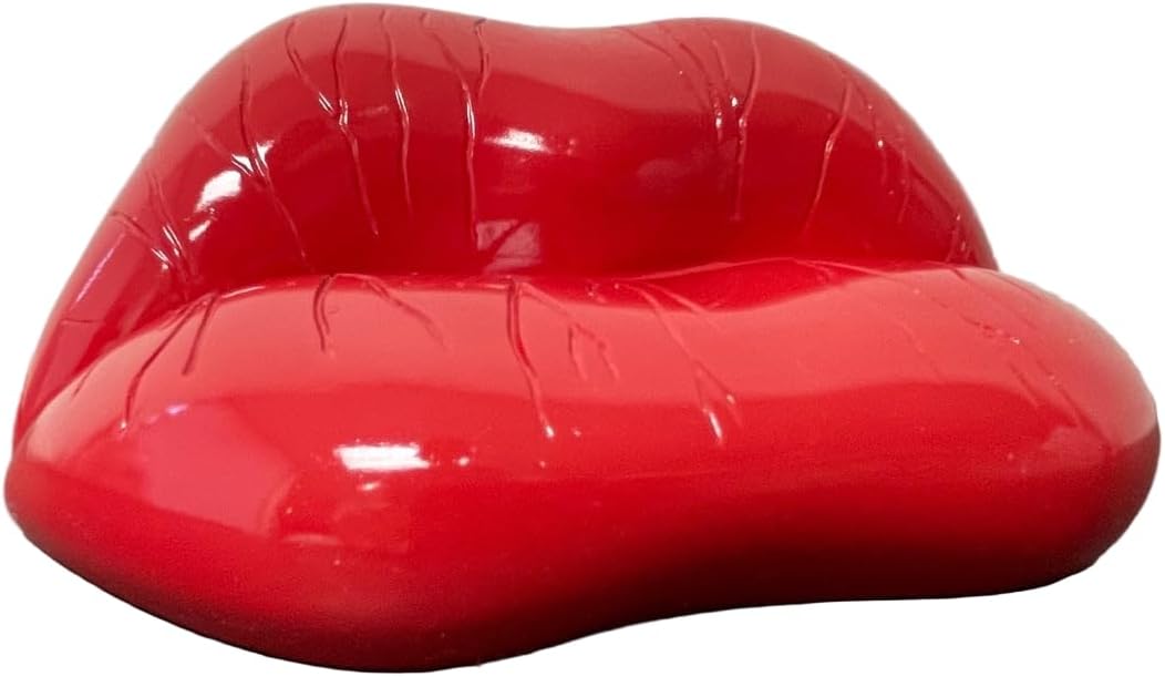Saliva Sofa Figurine Replica of Mae West Lips Sculpture by Salvador Dali