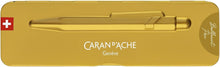 Caran D'ache Ballpoint Pen 849 Goldbar, Slim Pack
