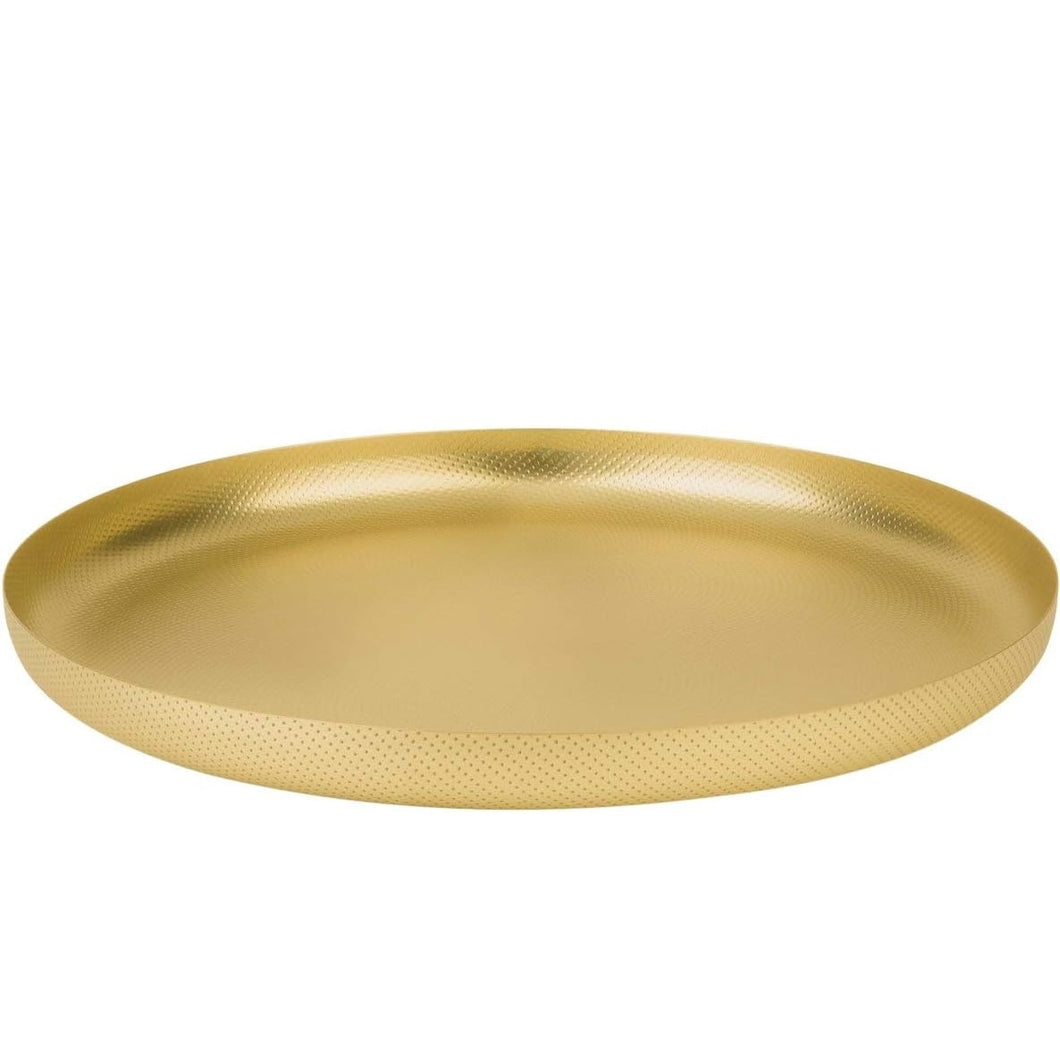 Alessi Extra Ordinary Metal Brass Tray with Texture