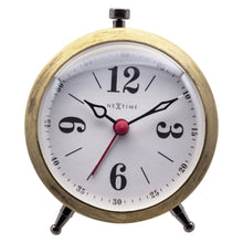 Harvey Table /Alarm Clock - Elegant Small Design with Chic Metal Case - (NeXtime 5237)