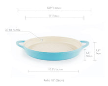 Retro 10" Round Grill Pan in Mint