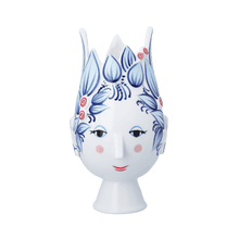 Bjørn Wiinblad Titania Vase, Blue, H: 9.8"