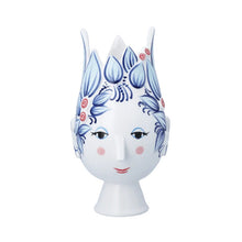 Bjørn Wiinblad Titania Vase, Blue, H: 9.8"