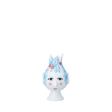 Bjørn Wiinblad Titania Candle Holder, Light Blue, H: 4.5"