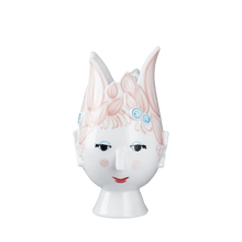 Bjørn Wiinblad Titania Vase, Light Rose, H: 7.9"