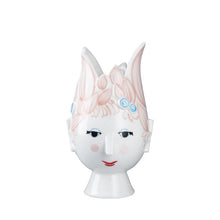 Bjørn Wiinblad Titania Vase, Light Rose, H: 7.9"