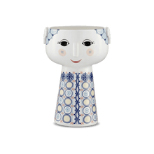 Bjørn Wiinblad Eva Vase, Dark Blue, H: 7.3"