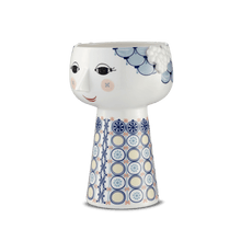 Bjørn Wiinblad Eva Vase, Dark Blue, H: 7.3"