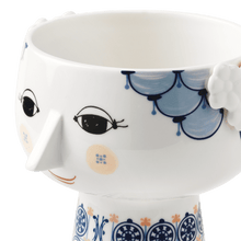 Bjørn Wiinblad Eva Vase, Dark Blue, H: 7.3"