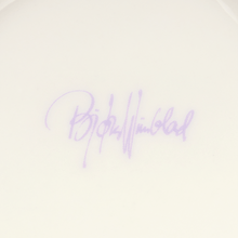 Bjørn Wiinblad Eva Vase, Lavender/Yellow, H: 5.9"