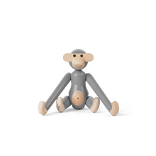 Kay Bojesen Monkey, Mini, Grey, H: 3.7"