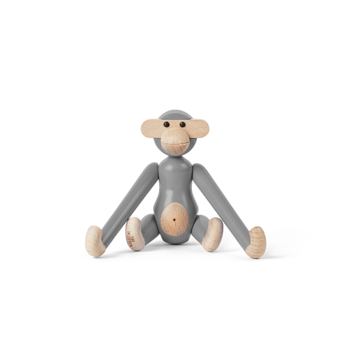 Kay Bojesen Monkey, Mini, Grey, H: 3.7