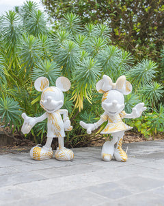 Leblon Delienne Minnie Mouse STAR STYLE White & Gold 12"