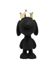 Snoopy CROWN Black with Gold Crown 12in