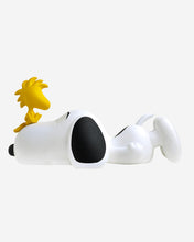 Snoopy & Woodstock PEANUTS Black, White & Yellow Original 13in x 7in