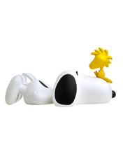 Snoopy & Woodstock PEANUTS Black, White & Yellow Original 13in x 7in