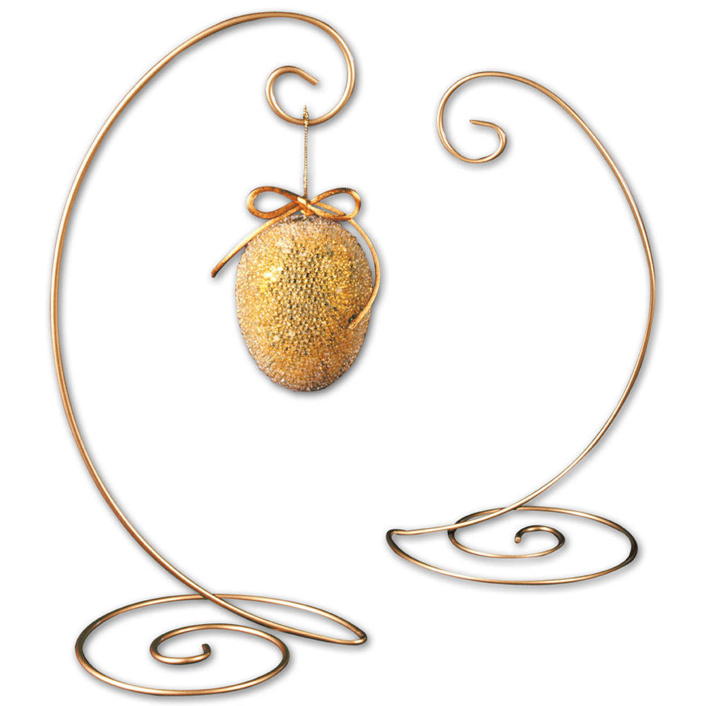 Large Gold Spiral Ornament Stand