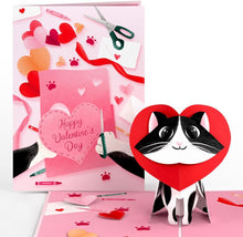 Crafty Cat Valentine's Day Surprise Card