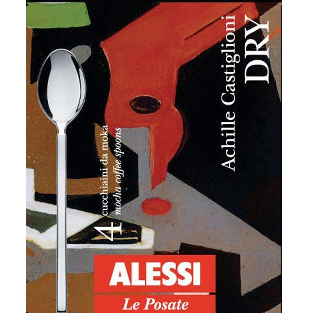 Alessi Set of 4 mocha (espresso) coffee spoons.