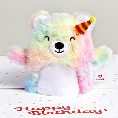 Pop Up Greeting Card Plushpop Soft Animal