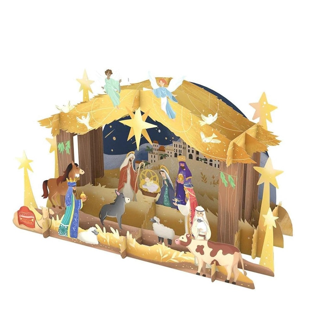 Pop Up Display Decor Nativity