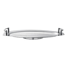 Modern Stainless Steel Serving Tray with Handles