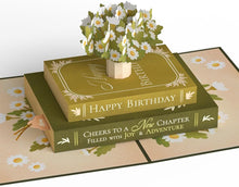 Cheers to A New Chapter Pop Up Card