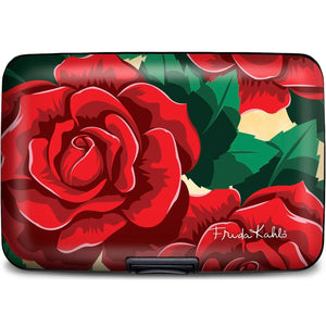 Frida Kahlo Rose RFID Armored Wallet