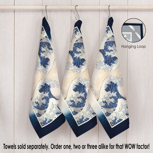 Hokusai The Great Wave Cotton Tea Towel