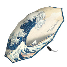 Hokusai The Great Wave Folding Travel Umbrella