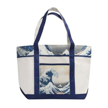 Hokusai the Great Wave Large Shoulder Strap Canvas Boat Tote